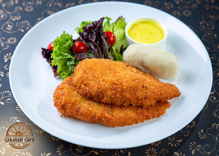 Chicken Milanese with Cheese Fondue